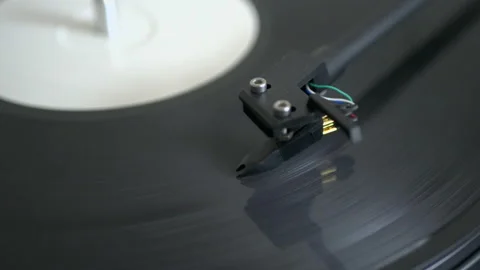 Turntable Playing a Record 4K Stock Footage 153106657
