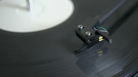 Turntable Playing a Record 4K Stock Footage 153109426