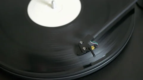 Turntable Playing a Record 4K Stock Footage 153113337