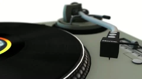 Turntable plays a record. Includes Alpha matte Stock Footage 20502880