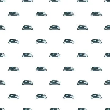 Turntable record player pattern for music background 스톡 일러스트