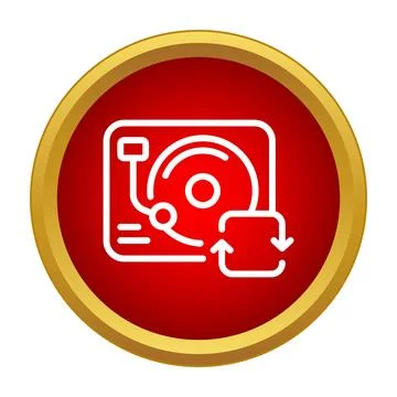 Turntable record player with repeat cycle icon Stock Illustration