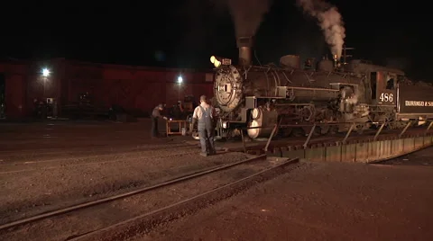 From the turntable to the roundhouse Stock Footage 44190982