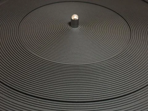 Turntable Rubber Platter Mat Stock Photos