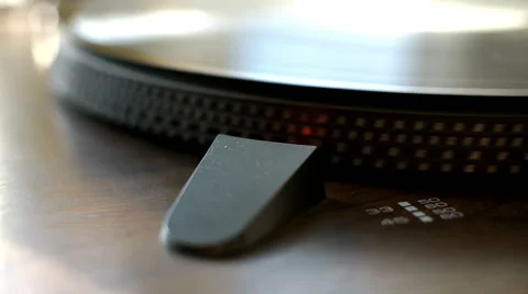 Turntable. Spinning vinyl record Stock Footage 51660708