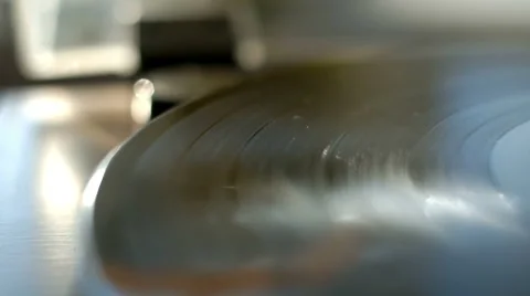 Turntable. Spinning vinyl record Stock Footage 51660839