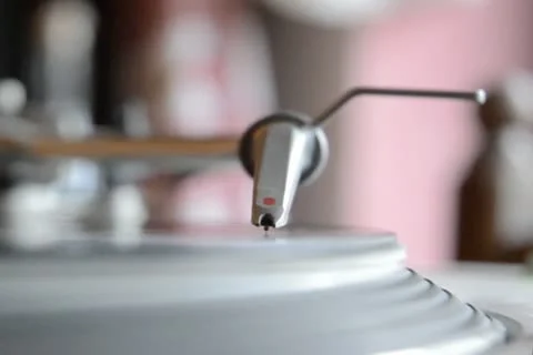 Turntable stylus Stock Footage