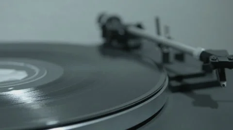 Turntable switch on Video stock 39093464