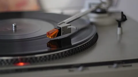 Turntable Switch Off Stock Footage 47312296