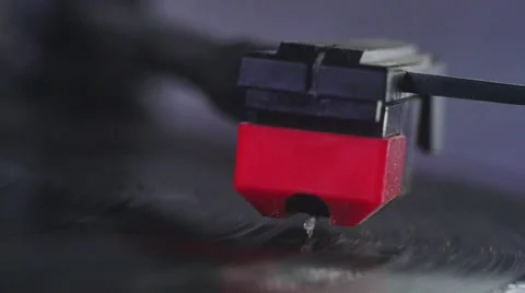 Turntable sylus slowmotion Stock Footage 44404646