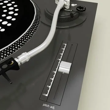 Turntable Technics 1210 mk2 3D Model