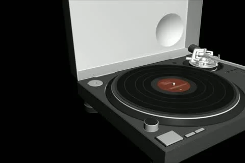 Turntable Transition Stock Footage 10870629