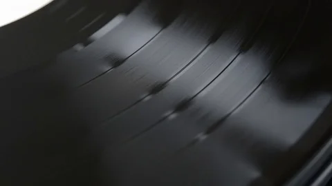 Turntable with a vinyl disk Video stock 71473522