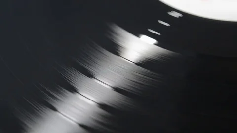 Turntable with a vinyl disk Stock Footage 71474126