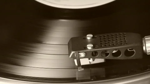 Turntable, vinyl player Video stock 343377
