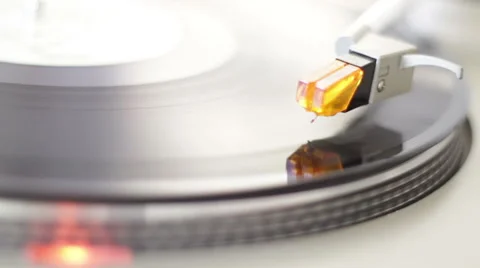 Turntable White Start Video stock 47430045