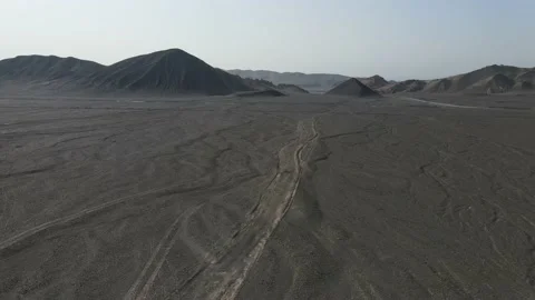 Turpan Desert Flying To Stock Footage 142299245