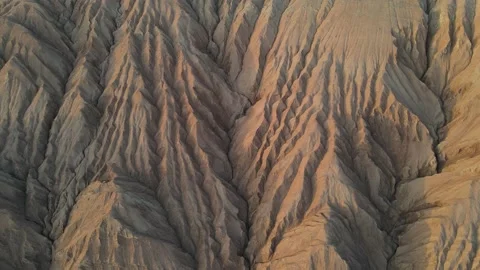 Turpan - Flaming Mountain Structure Stock Footage 142299512