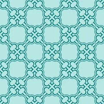 Turquiose seamless pattern Stock Illustration