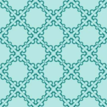 Turquiose seamless pattern Stock Illustration