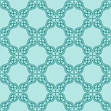 Turquiose seamless pattern Stock Illustration