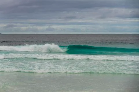 Turquiose waves Stock Photos