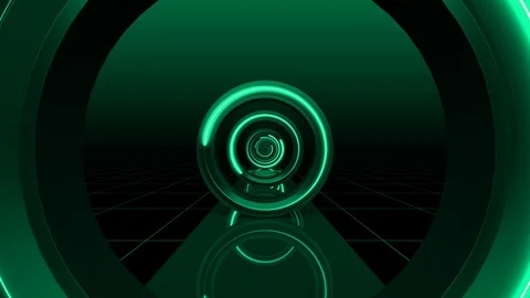 Turquoise 4K resolution technological looped artistic background endless Stock Footage 108585199