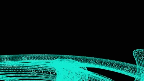 A turquoise abstract animation for a title sequence Stock Footage 155223697