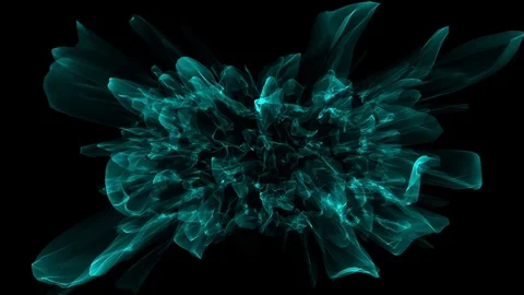 Turquoise abstract background - abstract motion background Stock Footage 128777177