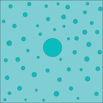 Turquoise abstract background circles Stock Illustration