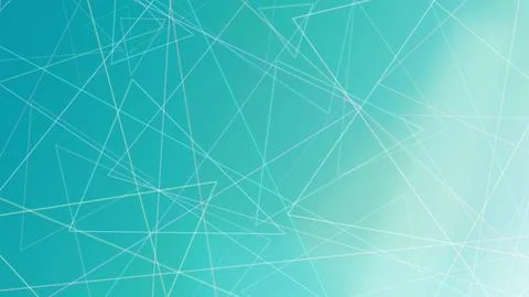 Turquoise abstract background featuring intersecting geometric lines and so.. Stock Illustration