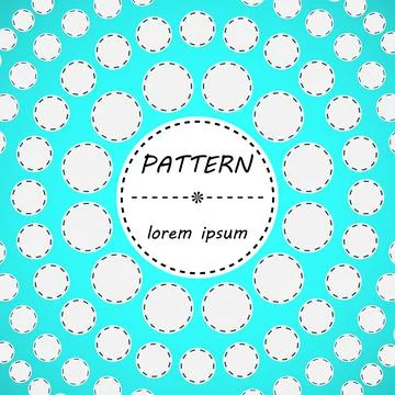 Turquoise abstract circle minimal geometric pattern background イラスト素材