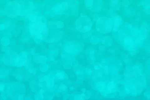 Turquoise abstract defocused background, circle shape bokeh pattern. Stockillustratie