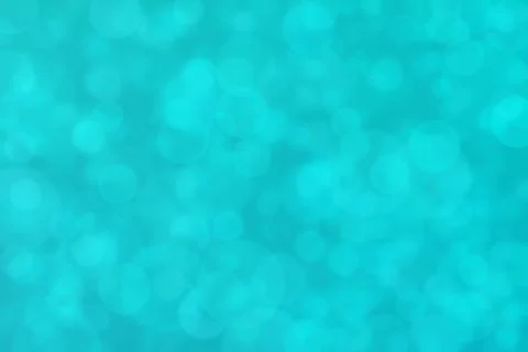 Turquoise abstract defocused background, circle shape bokeh pattern. Stock Illustration