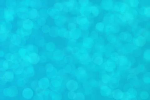 Turquoise abstract defocused background, circle shape bokeh pattern. Stockillustratie