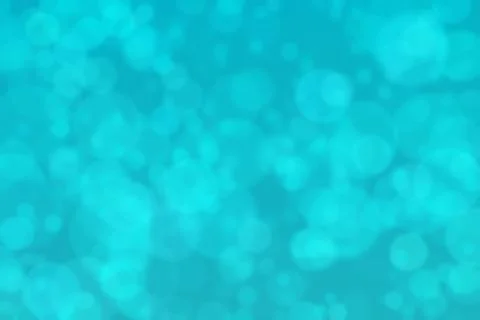 Turquoise abstract defocused background, circle shape bokeh pattern. Stockillustratie