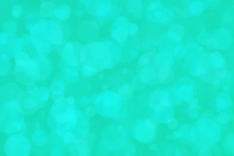 Turquoise abstract defocused background, circle shape bokeh pattern. Stock Illustration