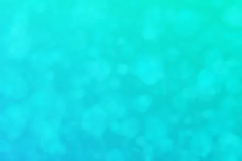 Turquoise abstract defocused background, circle shape bokeh pattern. Stock Illustration