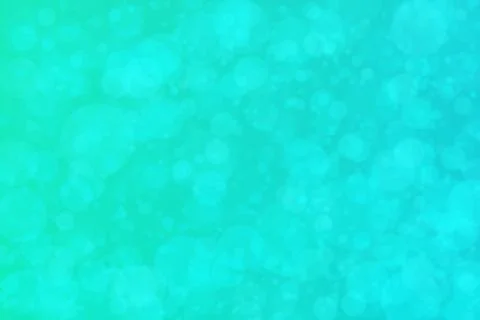 Turquoise abstract defocused background, circle shape bokeh pattern. Stock Illustration