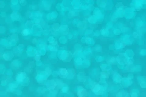 Turquoise abstract defocused background, hexagon shape bokeh pattern. 스톡 일러스트