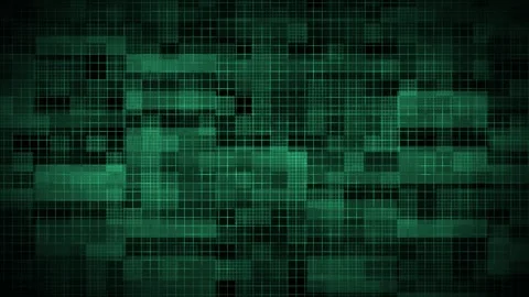 Turquoise abstract geometric shapes technology, grid texture tech background Stock Footage 272637103