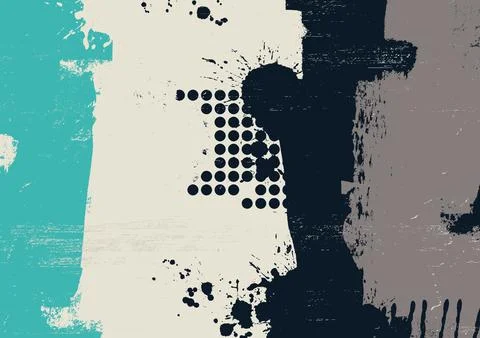 Turquoise Abstract Grunge Paint Texture Vector 스톡 일러스트
