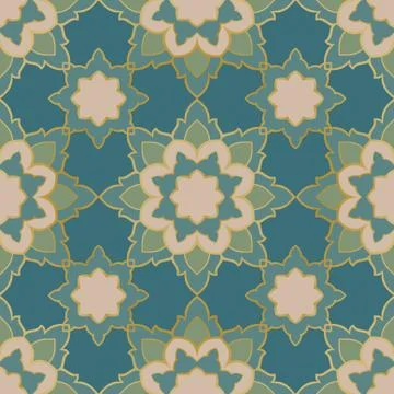 Turquoise abstract mosaic. Stock Illustration