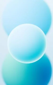 Turquoise abstract spheres background, mobile phone wallpaper, computer wal.. Stock Illustration