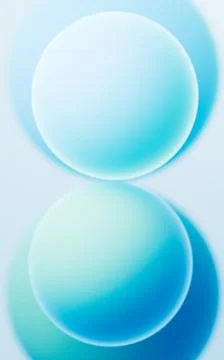Turquoise abstract spheres background, mobile phone wallpaper, computer wal.. Stock Illustration