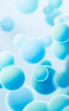 Turquoise abstract spheres background, mobile phone wallpaper, computer wal.. Stock Illustration