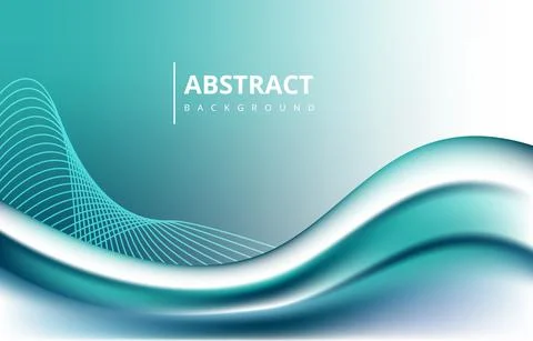 Turquoise Abstract Wave Lines Gradient Texture Background Wallpaper Graphic D イラスト素材