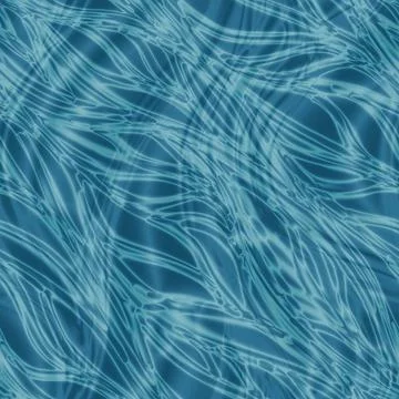 Turquoise abstract wavy blurred dynamic seamless background Stock Illustration