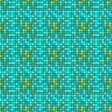 Turquoise and blue abstract pixel background. Digital background with mesh of Stock Illustration