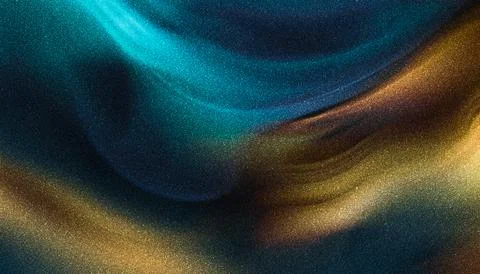 Turquoise and Gold Gradient With Subtle Noise Texture Stock Illustration